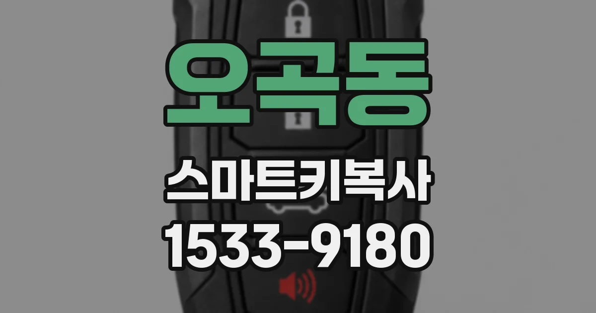 오곡동 스마트키복사