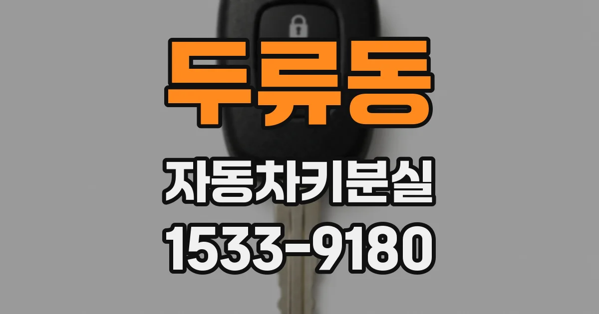 두류동 자동차키분실