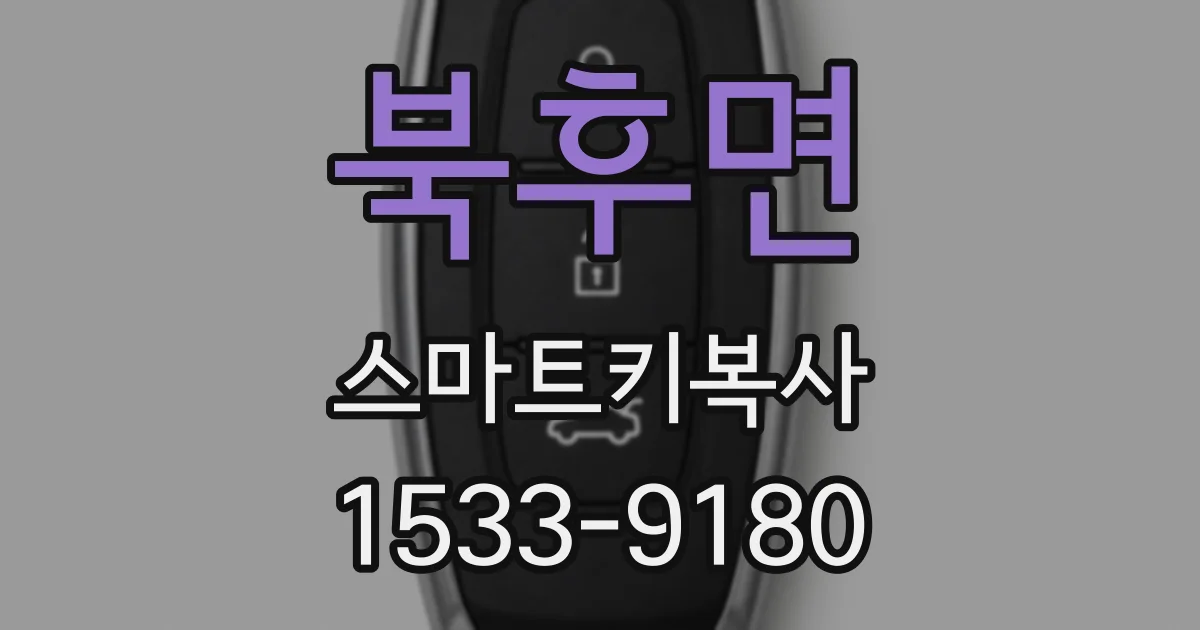북후면 스마트키복사