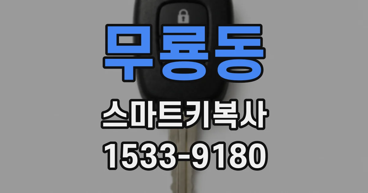 무룡동 스마트키복사