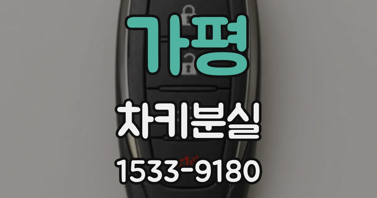 가평 차키분실