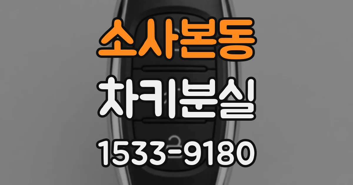 소사본동 차키분실