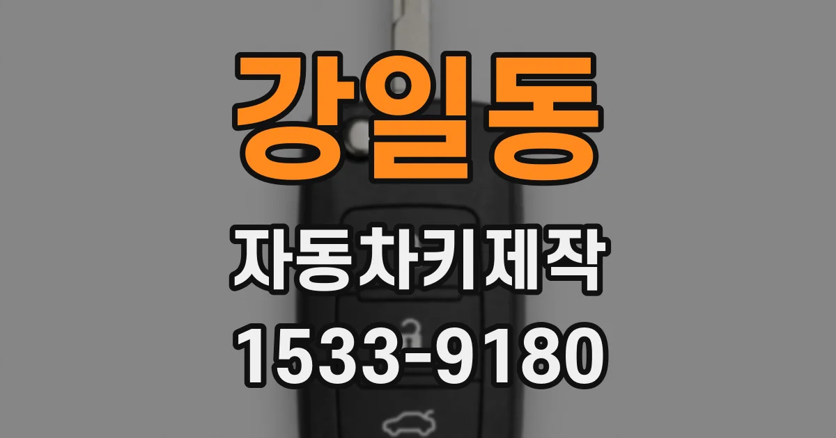 강일동 자동차키제작