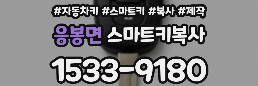 응봉면 스마트키복사