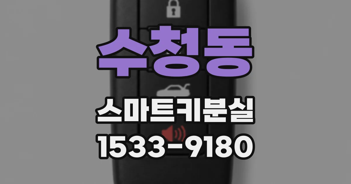 수청동 스마트키분실