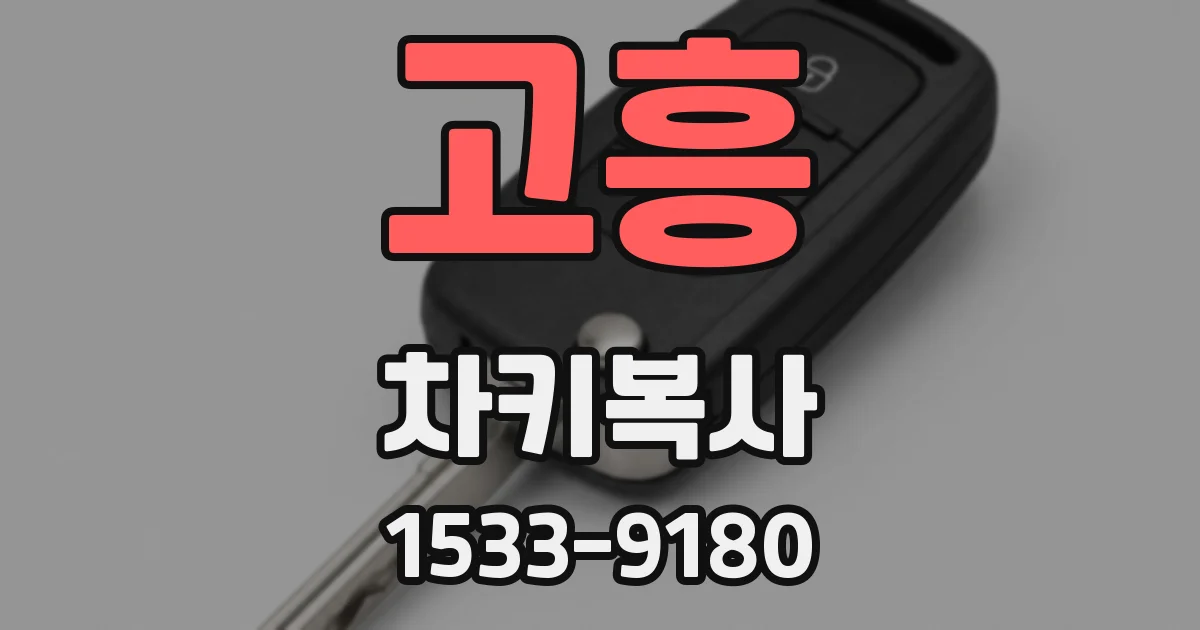 고흥 차키복사