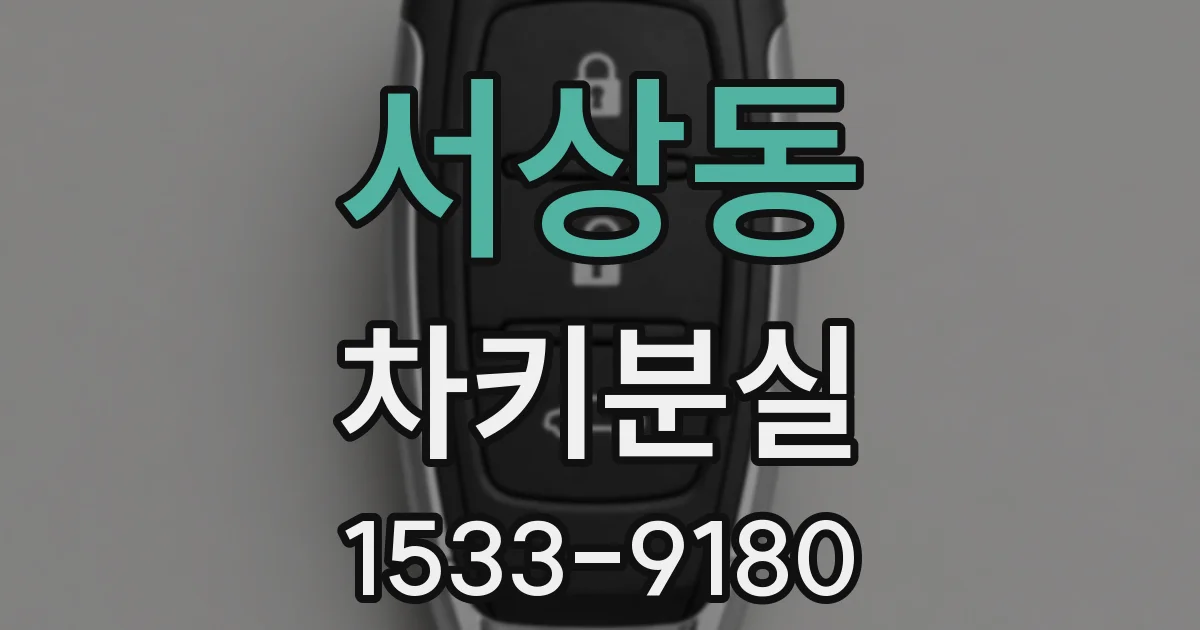 서상동 차키분실