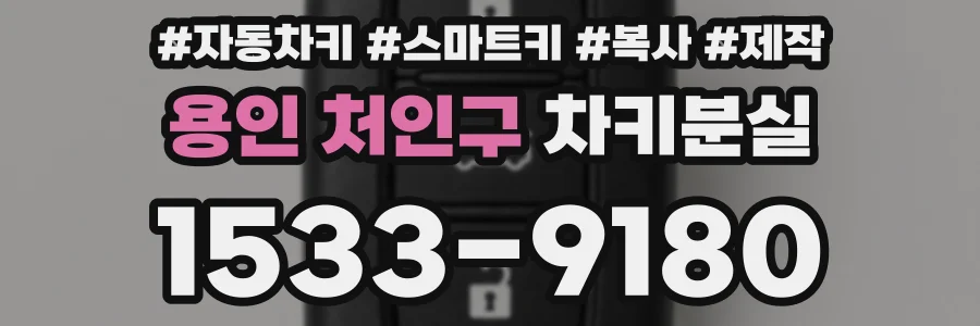 용인 처인구 차키분실