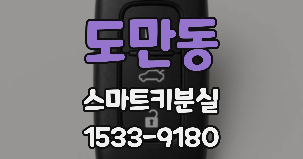 도만동 스마트키분실