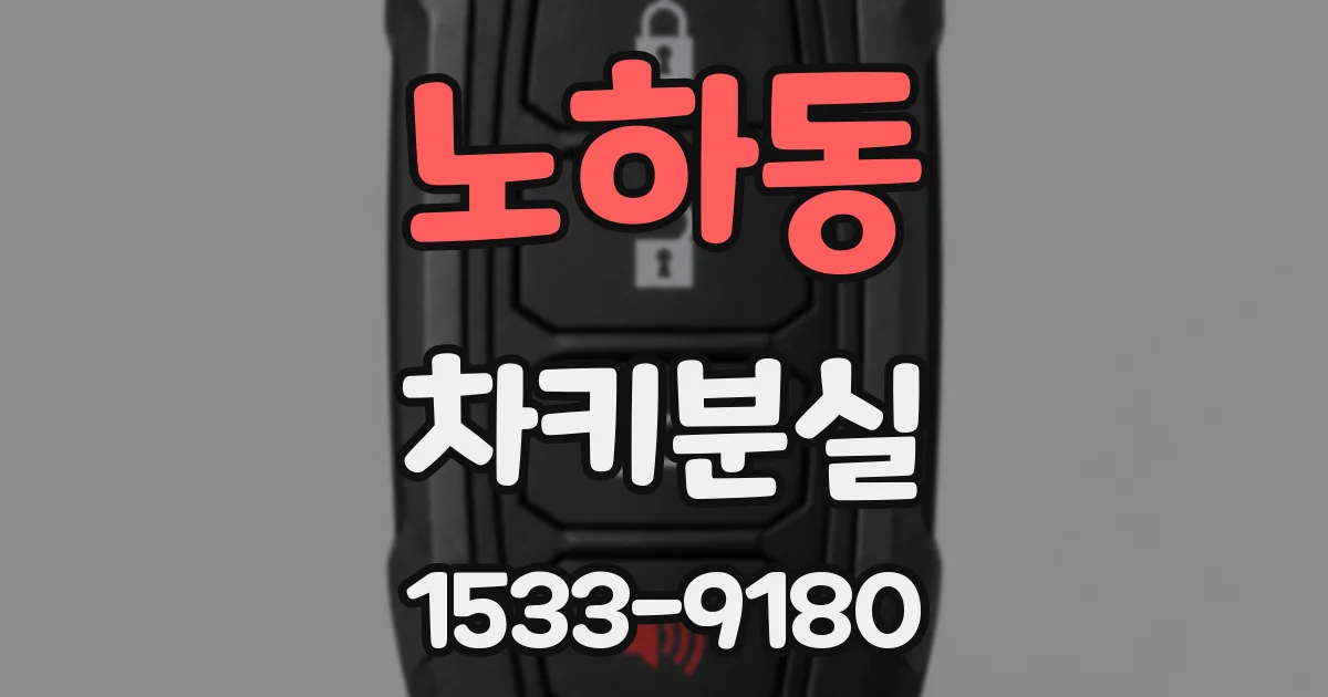 노하동 차키분실