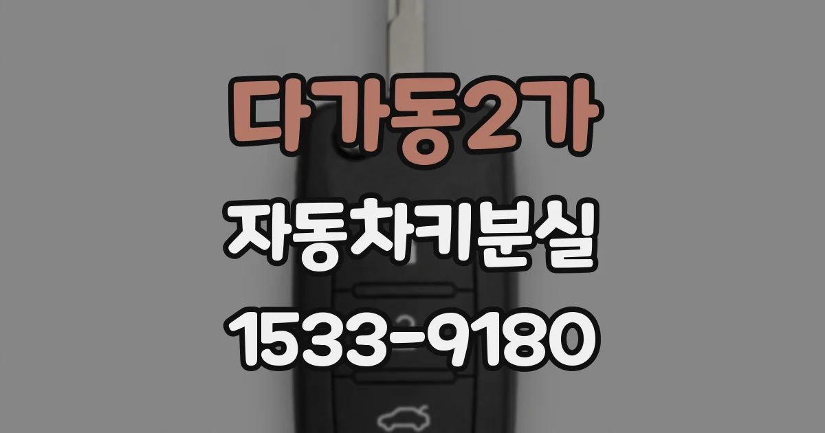다가동2가 자동차키분실