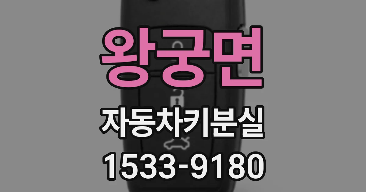 왕궁면 자동차키분실
