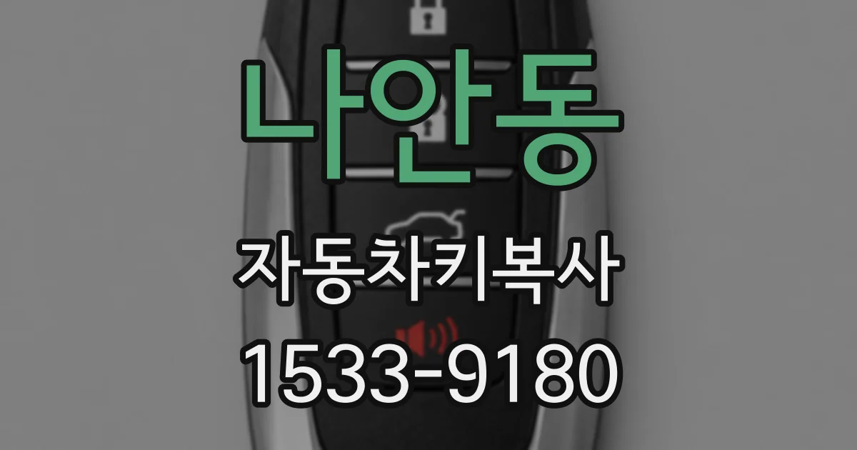 나안동 자동차키복사
