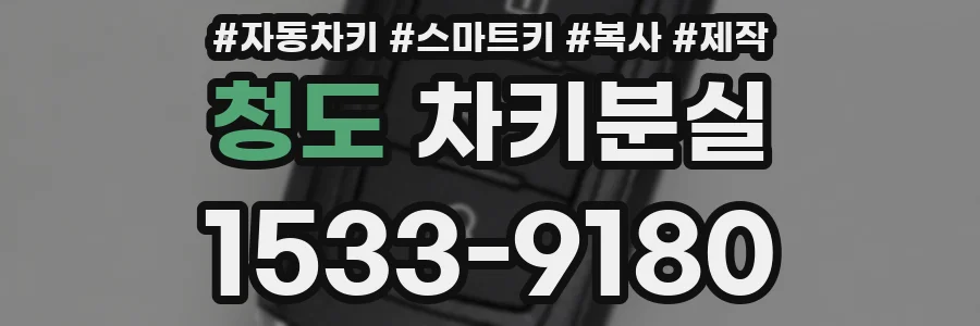 청도 차키분실