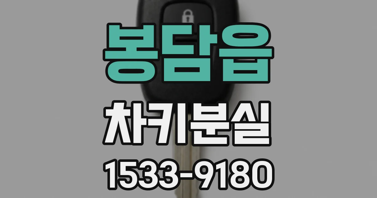 봉담읍 차키분실