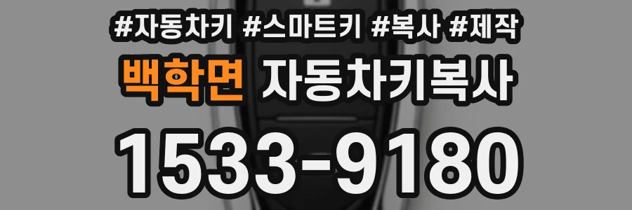 백학면 자동차키복사