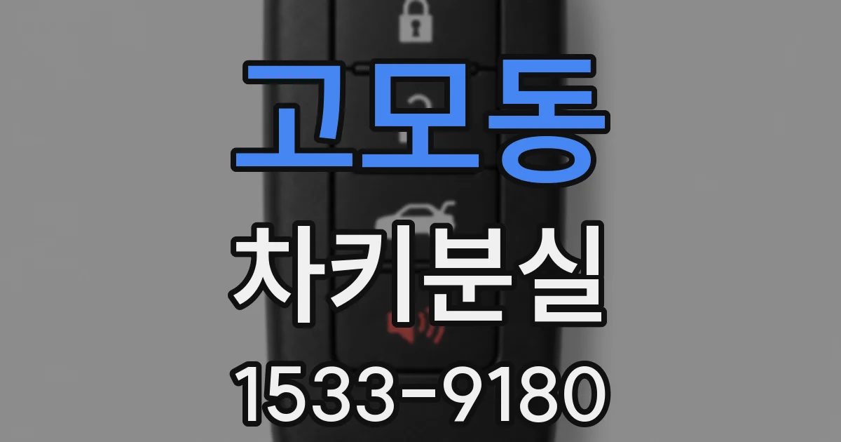 고모동 차키분실