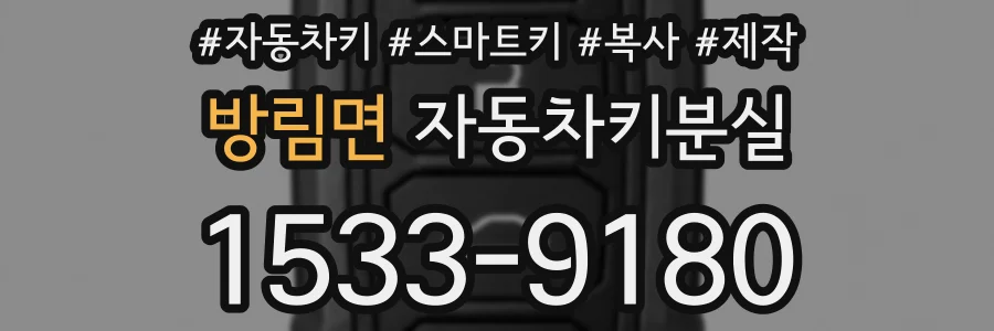 방림면 자동차키분실
