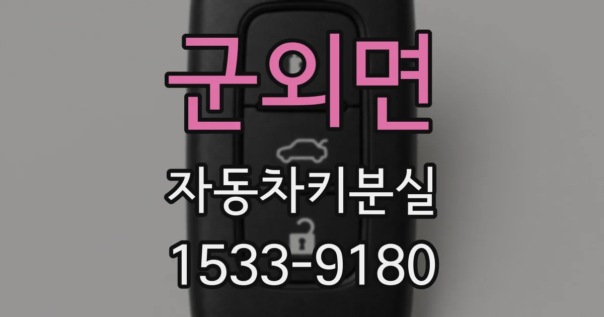 군외면 자동차키분실