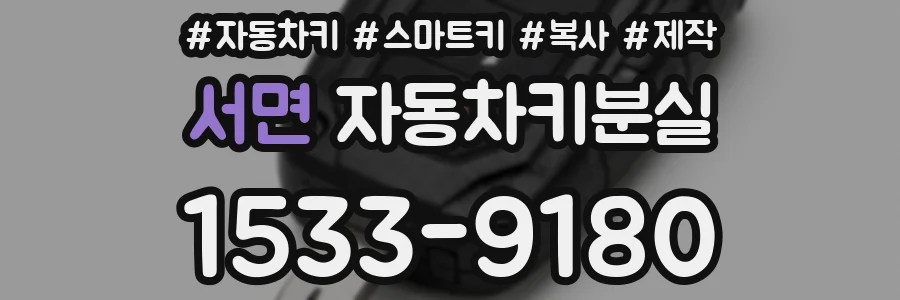 서면 자동차키분실