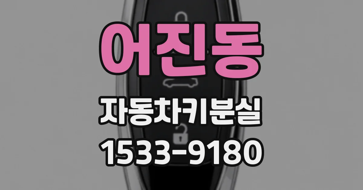 어진동 자동차키분실