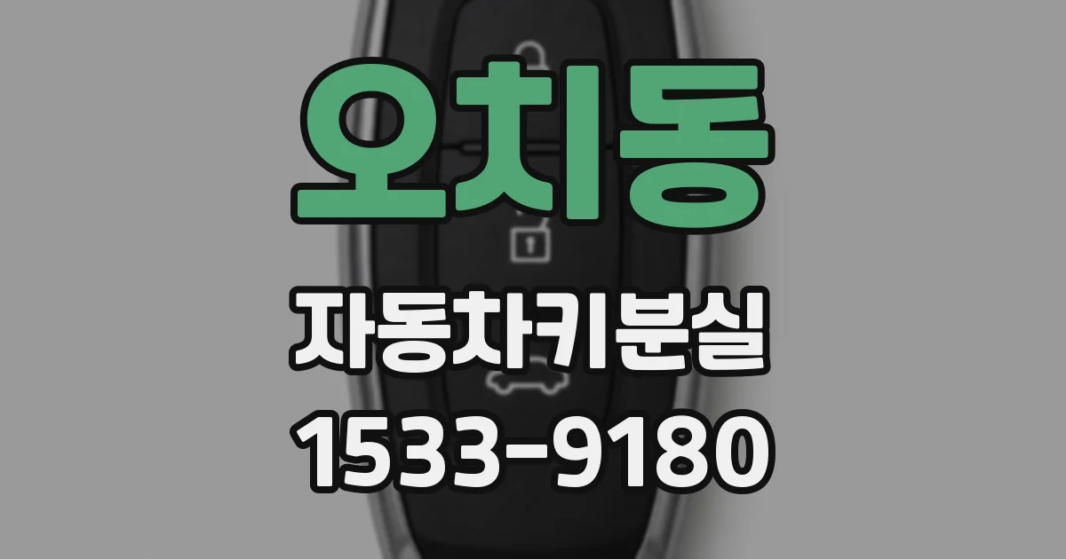 오치동 자동차키분실