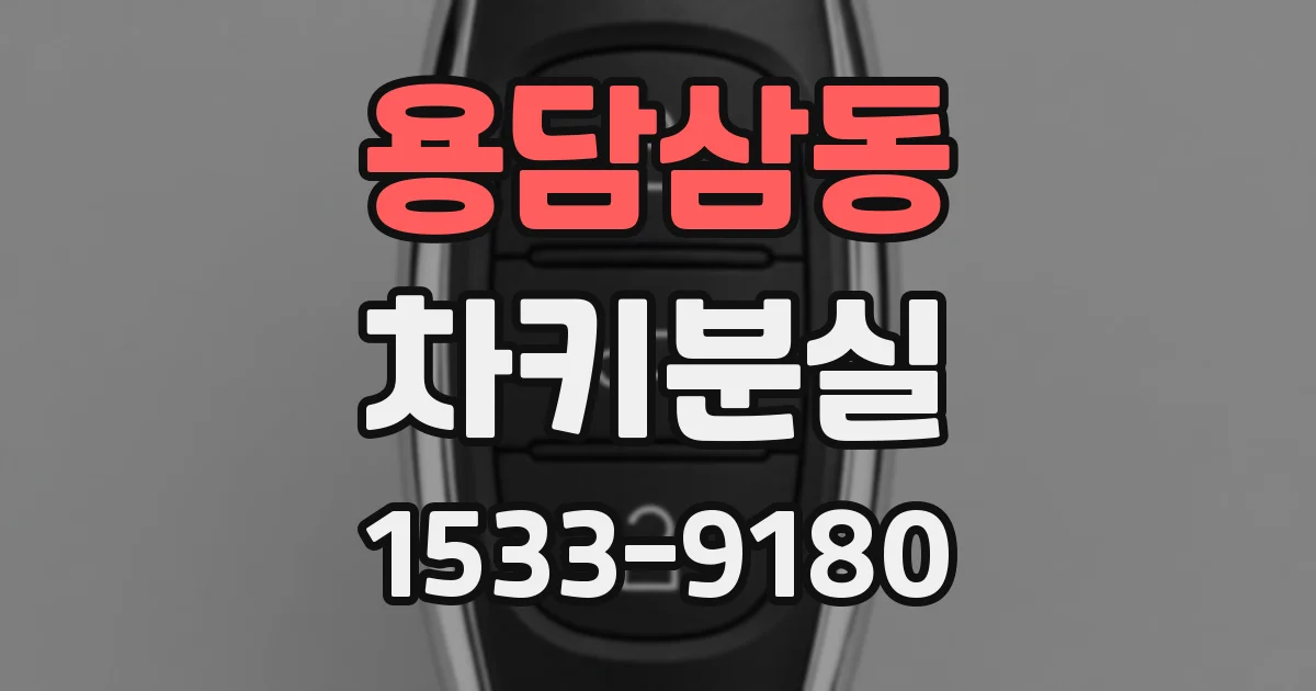용담삼동 차키분실