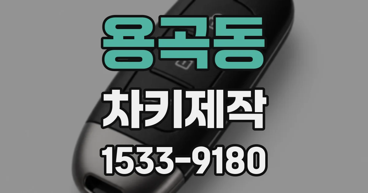 용곡동 차키제작