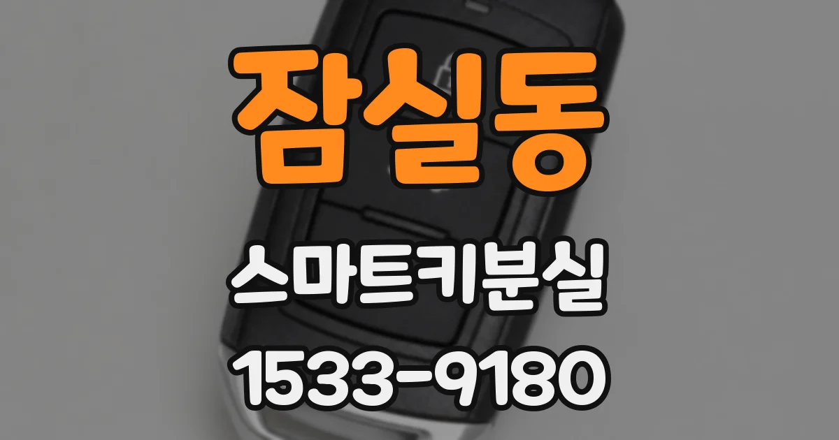 잠실동 스마트키분실