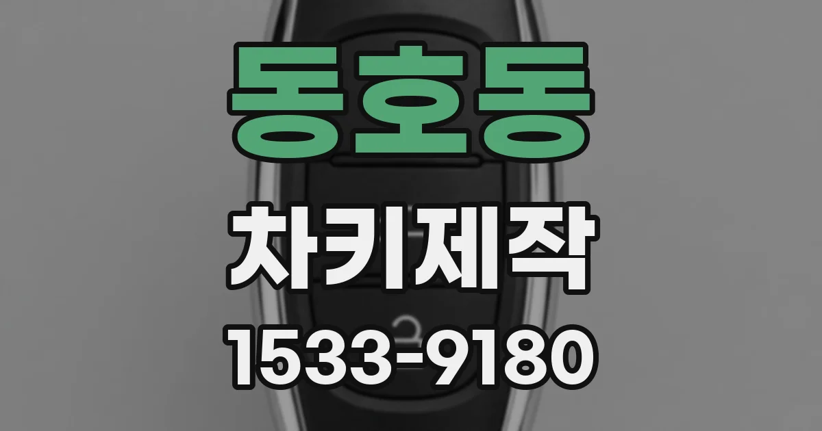 동호동 차키제작