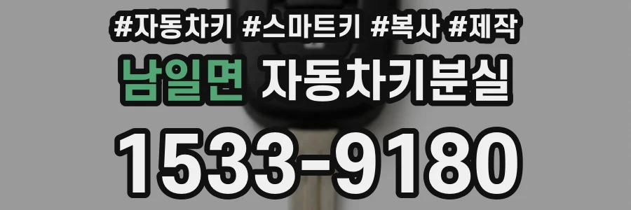 남일면 자동차키분실