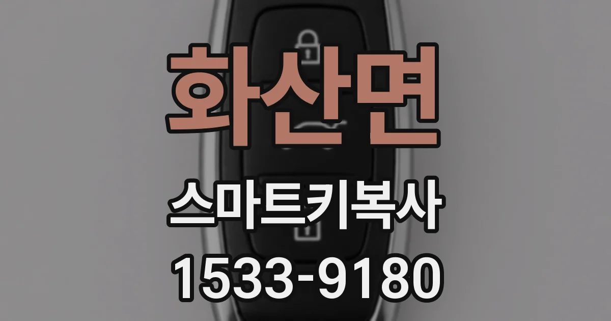 화산면 스마트키복사