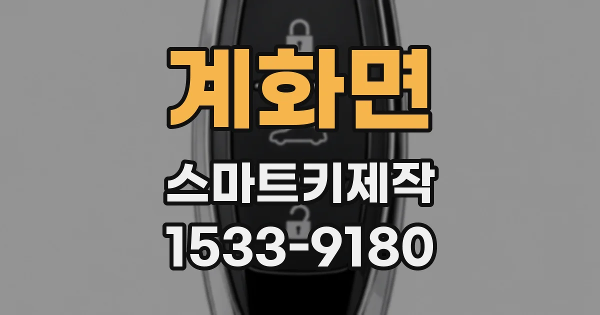 계화면 스마트키제작