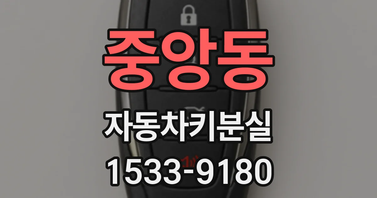 중앙동 자동차키분실