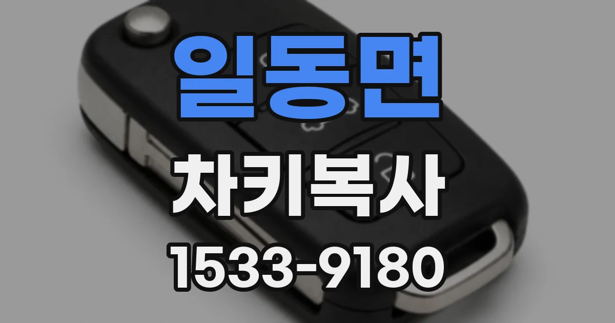 일동면 차키복사