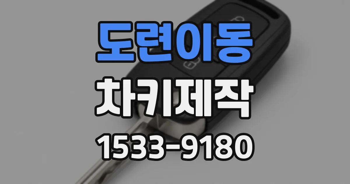 도련이동 차키제작