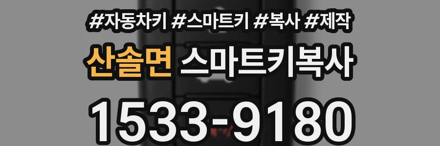 산솔면 스마트키복사