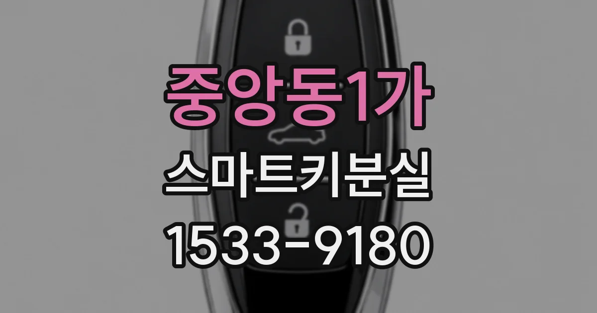 중앙동1가 스마트키분실
