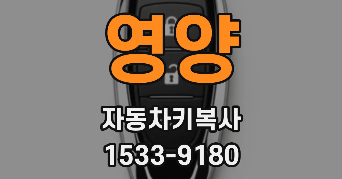 영양 자동차키복사