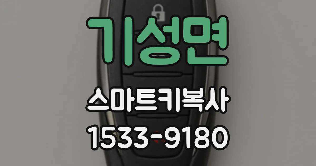 기성면 스마트키복사
