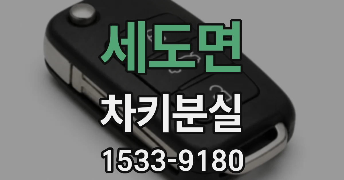세도면 차키분실