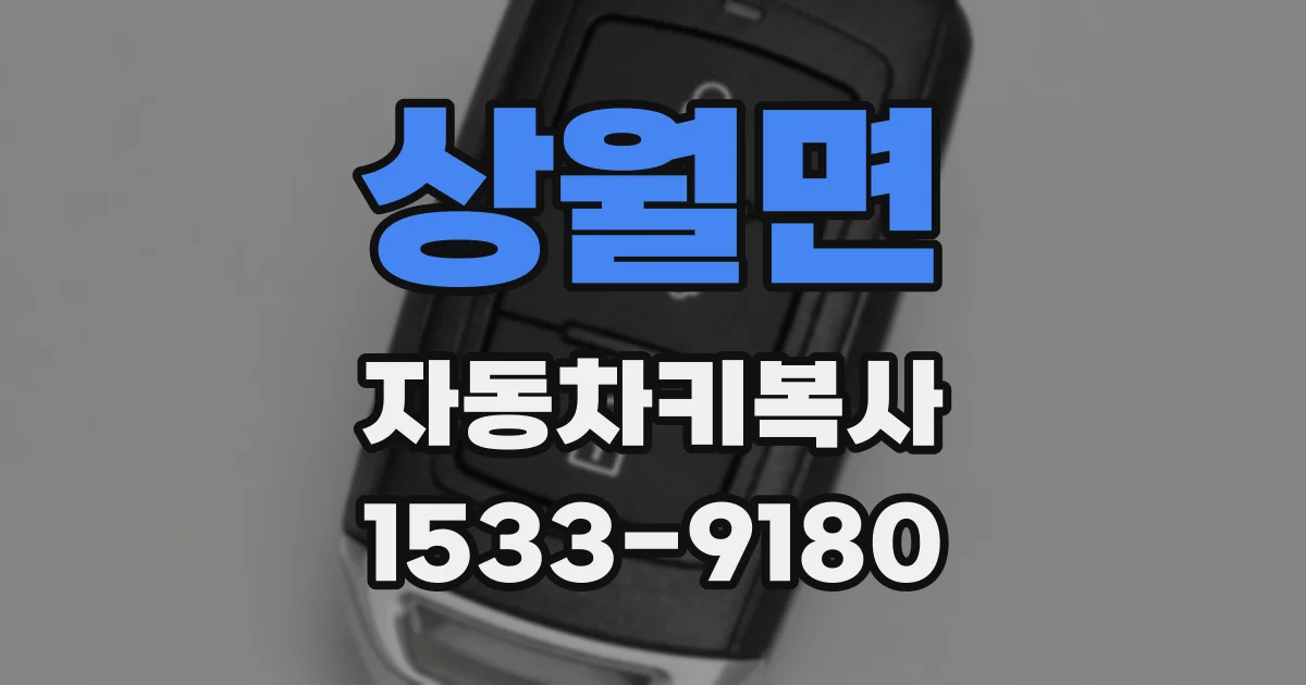 상월면 자동차키복사