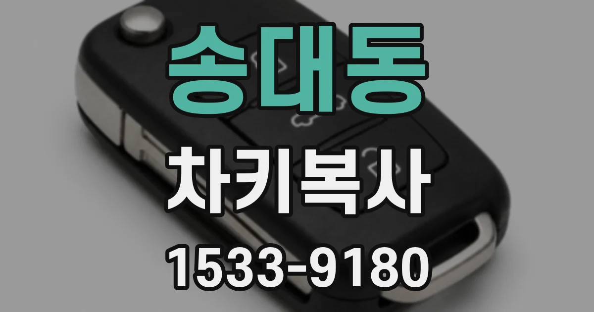 송대동 차키복사