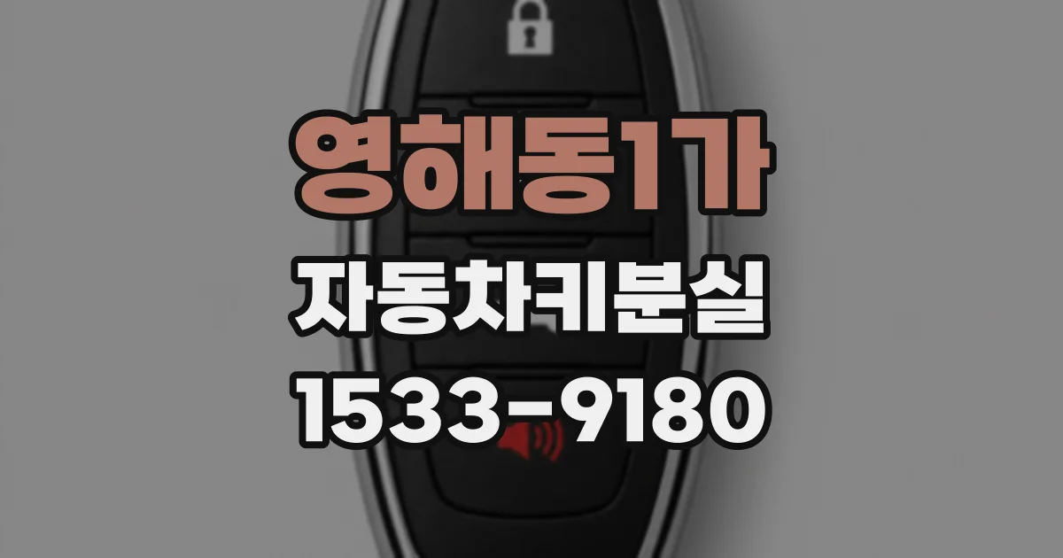 영해동1가 자동차키분실