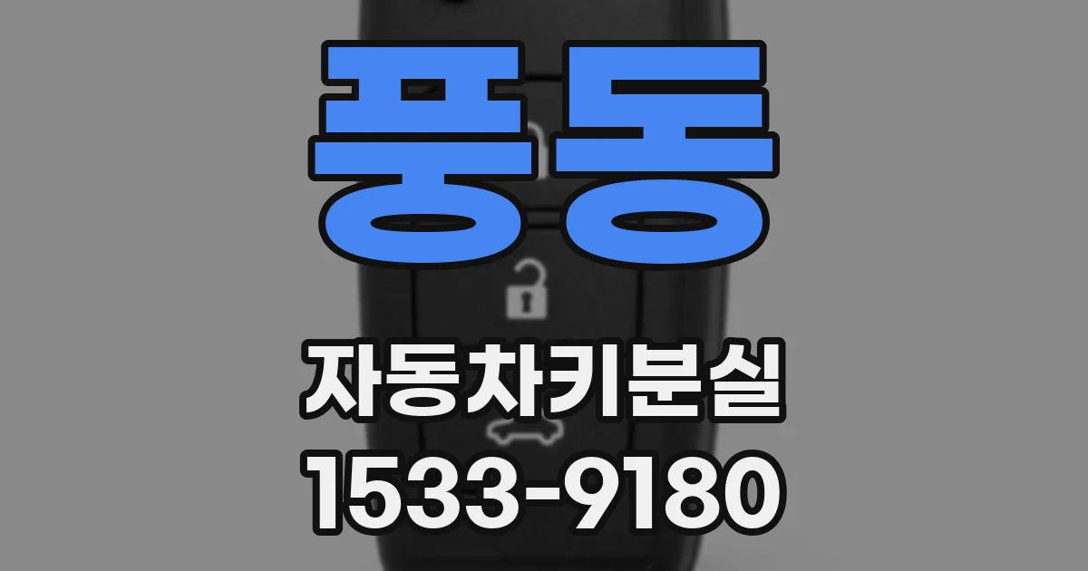 풍동 자동차키분실