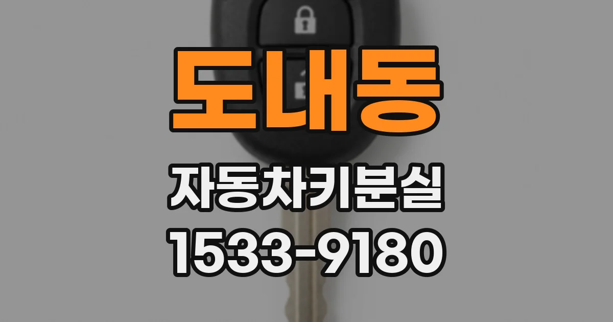 도내동 자동차키분실