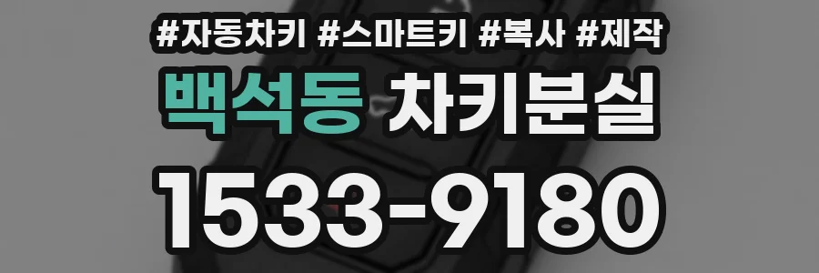 백석동 차키분실