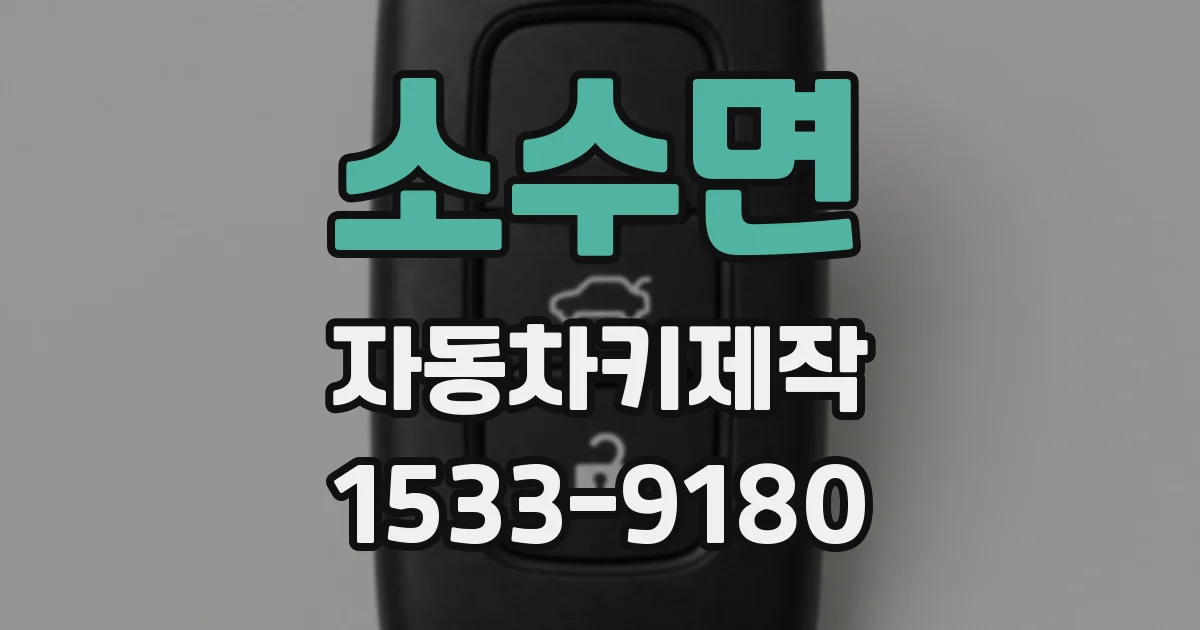 소수면 자동차키제작