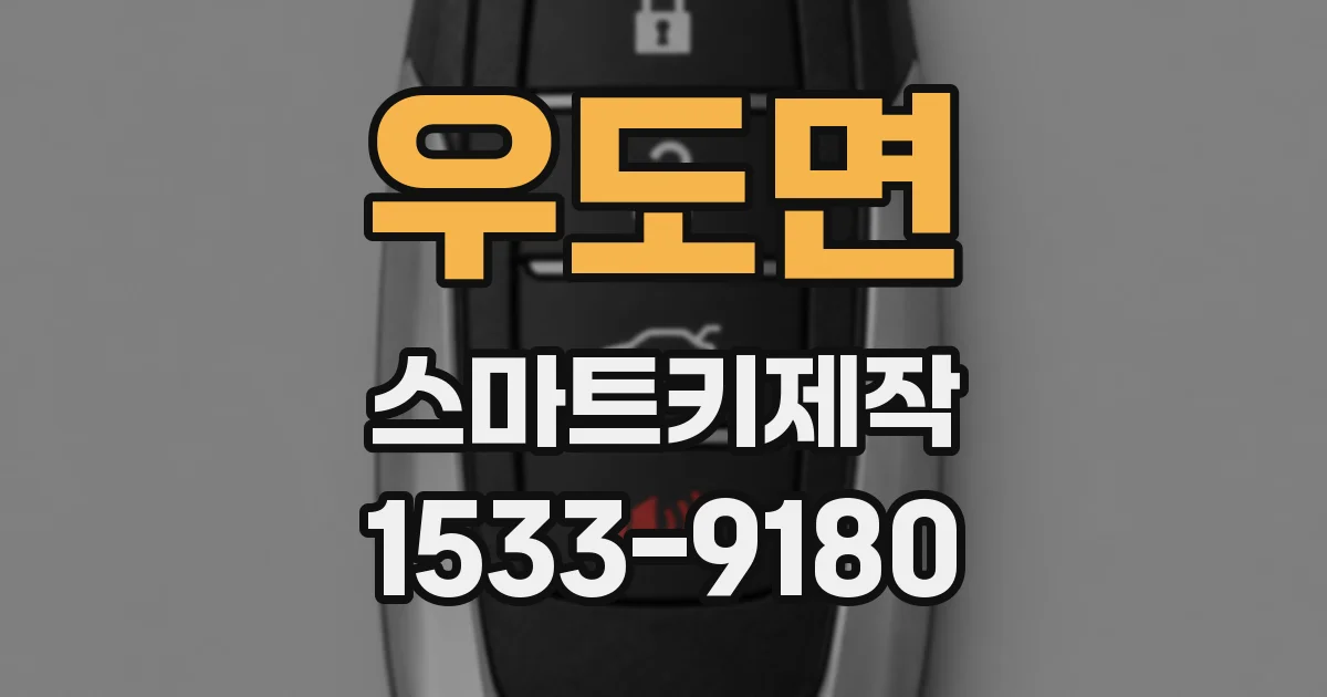 우도면 스마트키제작