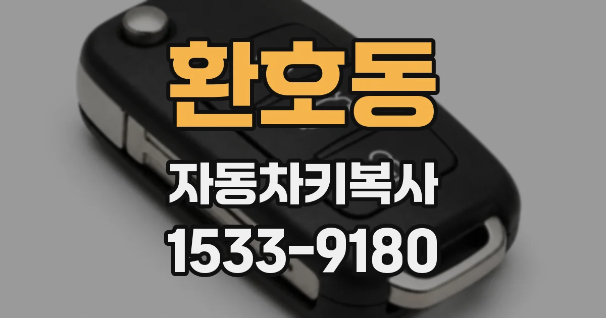 환호동 자동차키복사